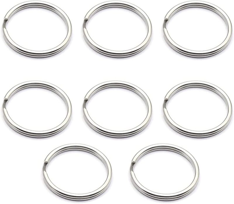 Keyring Keychains, Car Hardware Keychain Accessories Keychains 8 Pack (30mm)