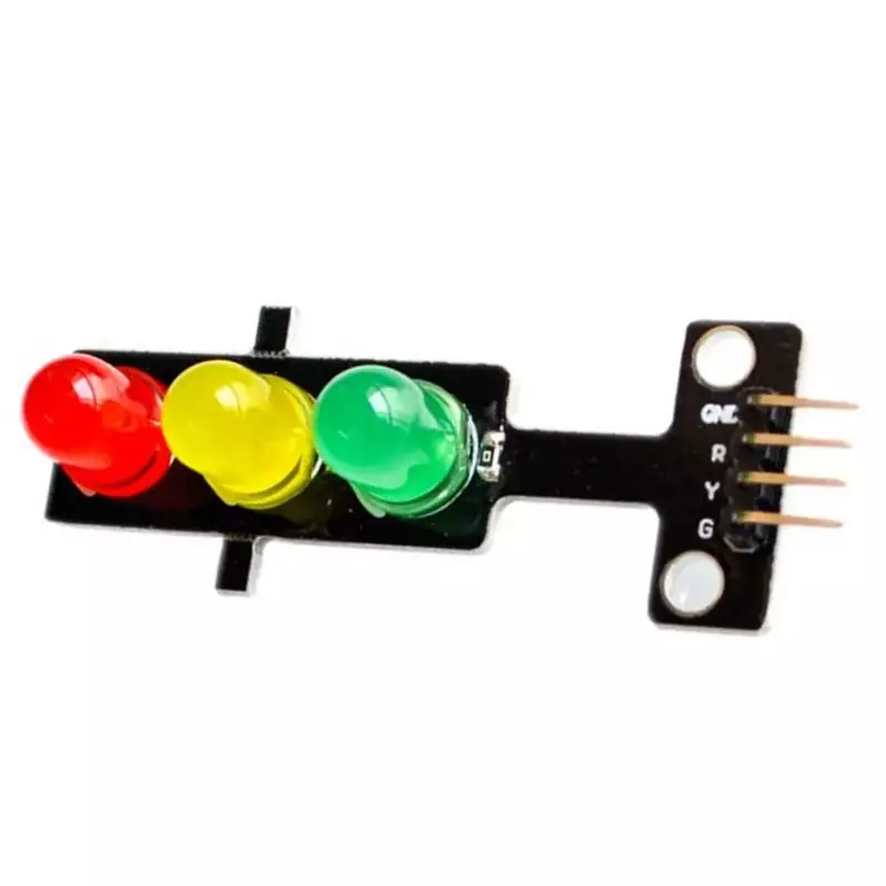 Mini 5V Đèn Giao Thông Màn Hình Hiển Thị LED Module Đỏ Vàng Xanh Lá 5Mm LED RGB Ánh Sáng Cho Đèn Giao Thông mô Hình Hệ Thống Tín Hiệu Kỹ Thuật Số