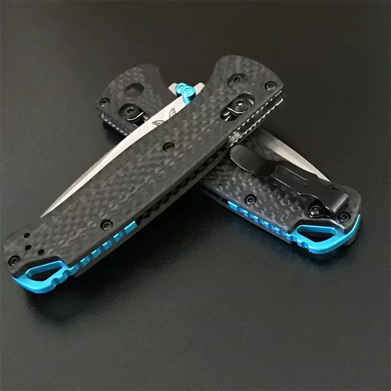 Carbon Fiber Handle BENCHMADE 535 Bugout Folding Knife Outdoor Camping Tactical Safety-defend Pocket Knives