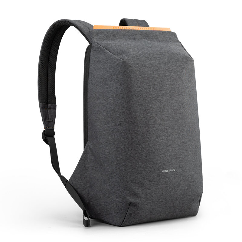 Kingsons, nova mochila multifuncional com carregador usb, mochilas escolares masculinas e femininas com 15.6 ", antirroubo para laptop