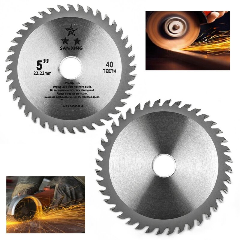 1/2 Pc Alloy Saw Blade 40 Teeth Circular Disc Cutting Bore 5 Carbide Woodworking Grinder Tool Diameter Wood Tool Accessories