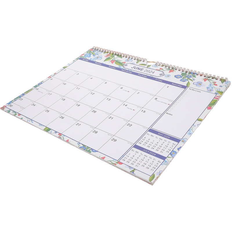 Ежемесячный бумажный календарь, календарь для офисных заметок, подвесной бумажный календарь
