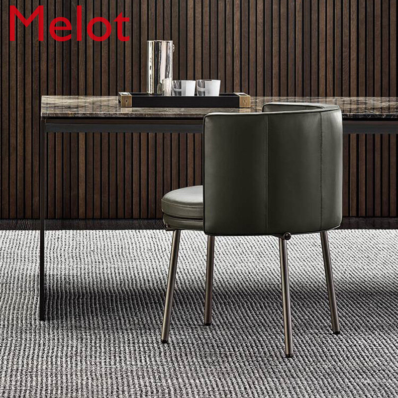 Chaise de salle à manger minimaliste italienne, réplique de chaise, nouveau, 2021