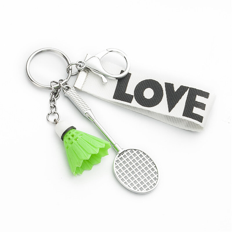 جديد الإبداعية مصغرة الريشة ميدالية مفاتيح معدنية قلادة حقيبة حزام قلادة الرجال والنساء مجوهرات رياضية