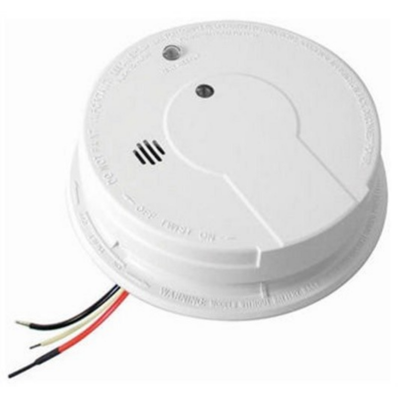 Hardwire Smoke Alarm with Battery Backup and Hush Feature