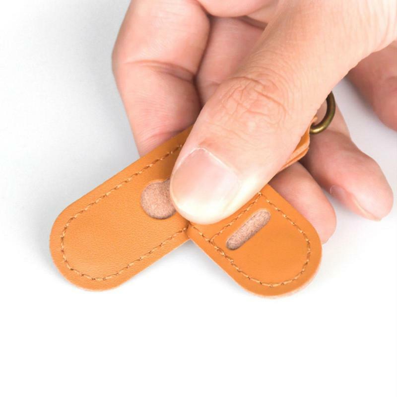 Custodia per attrezzi con perno di espulsione per rimozione in pelle PU con O-Ring staccabile borsa porta carte di credito portatile regalo per natale