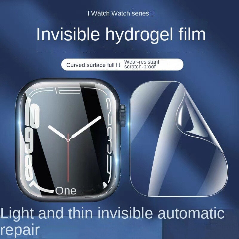 Película protetora de hydropara apple watch, macia, sem vidro, protetor de tela, para modelos 6, 5, 4, 3, 2, 38mm, 41mm, 42mm, 44mm