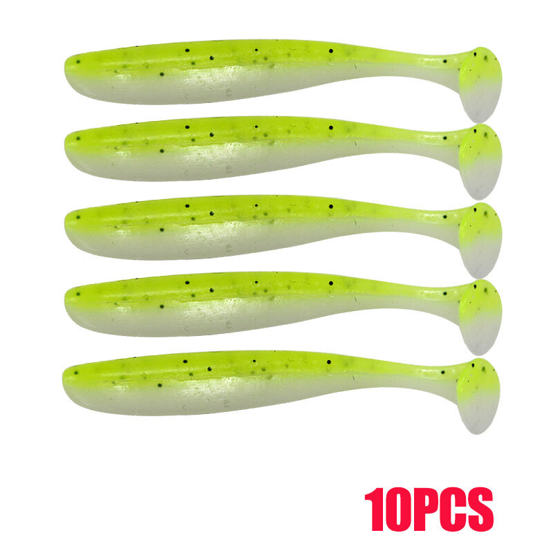 10Pcs 5.5/6.3/7/9mm Soft Fishing Lure Artificial Silicone Trout Shad Carp Sinking Baits Jigging Wobblers Fishing Lures Tackle