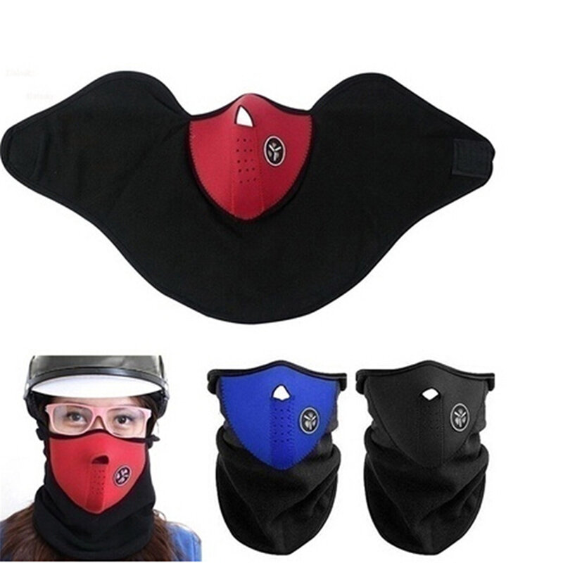 Unisex Motorcycle Warm Mask Neck Warm Snowboard Bike Riding Mask Scarf Accessories Windproof Outdoor Sports Ski Cycling Bicycle