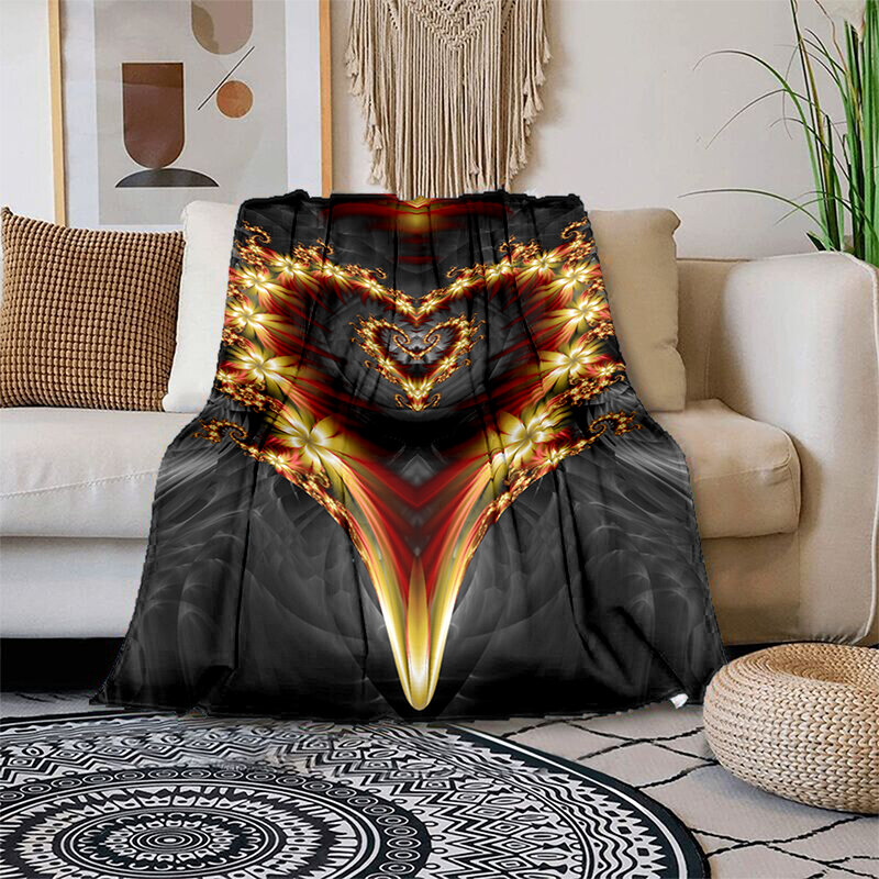 Colorido fantasia mágica arte abstrata impresso moderno cobertor flanela macio sofá cama jogando cobertores gedruckt bettdecke geschenk