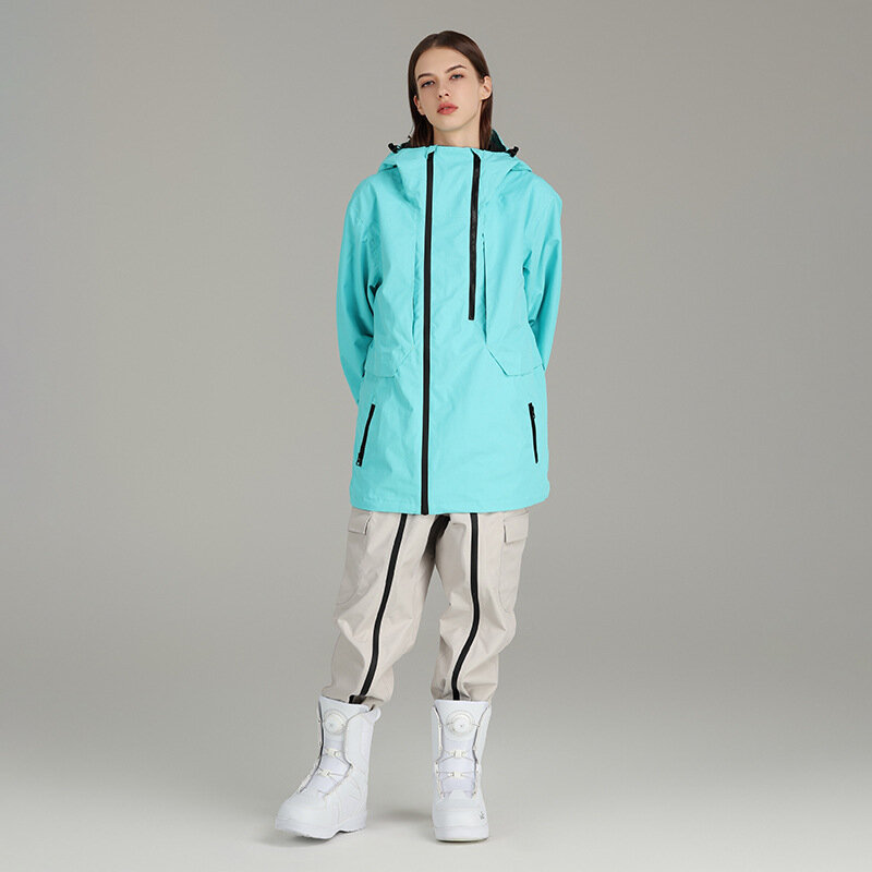Комплект лыжного костюма SEARIPE для женщин и мужчин, теплая одежда, ветровка, водонепроницаемая зимняя теплая куртка, комплект для сноуборда, уличные пальто и брюки