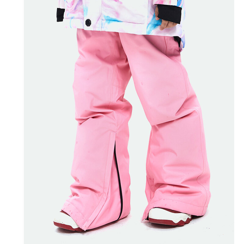 Nowa gruba ciepła kurtka narciarska dla dzieci wiatroszczelne wodoodporne kurtki narciarskie spodnie snowboardowe zimowe chłopięce Outdoor Sports Cloth