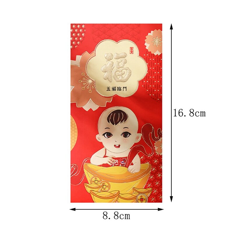2022 Year Of The Tiger New Year Spring Festival Hongbao Chinese Red Envelope, Lucky Money Pockets