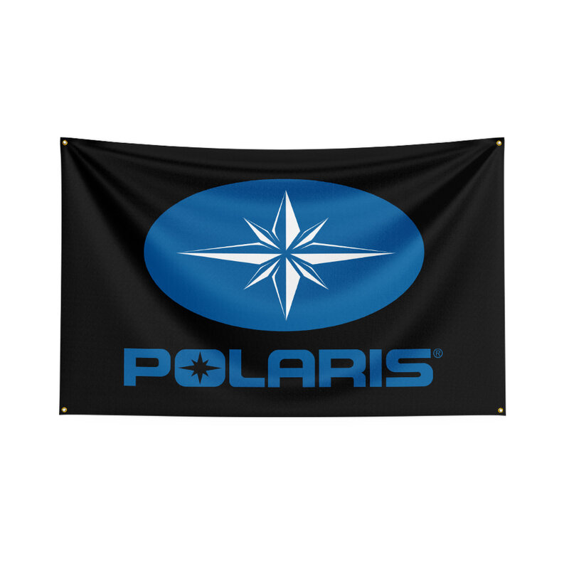 Banner con Logo stampato digitale in poliestere con bandiera POLARIS 3x5 Ft per Car Club