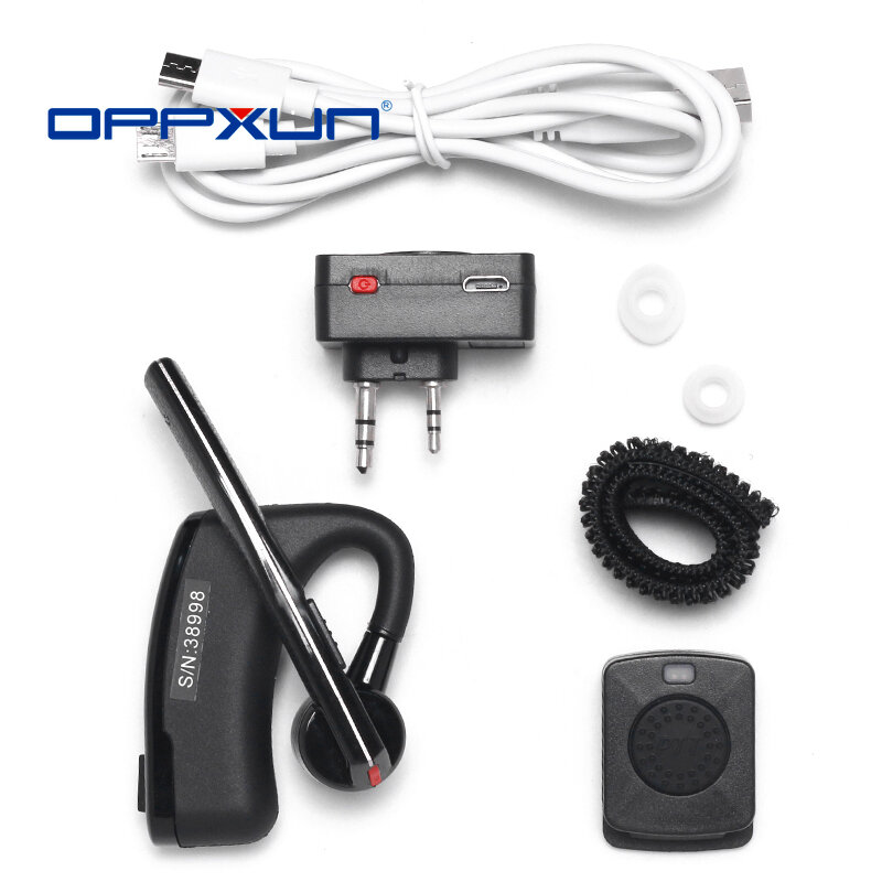 Walkie Talkie Handsfree Bluetooth Nirkabel Headset Dua Cara Radio Headphone Earpiece untuk BaoFeng UV-82 UV-5R 888S UV5R