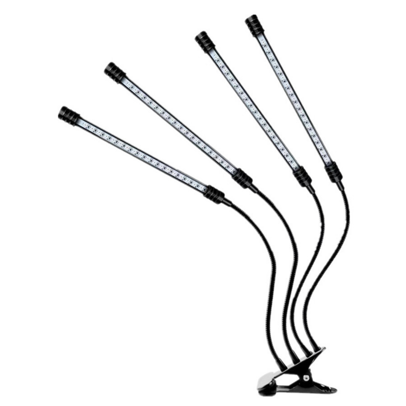 VnnZzo Lampu Tumbuh LED Lampu Phyto USB Spektrum Penuh Fitolight dengan Kontrol Fitolamp untuk Bibit Tanaman Bunga Tenda Rumah