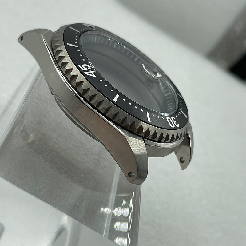 นาฬิกาปรับเปลี่ยนชิ้นส่วน43.5มม.ไทเทเนียมวัสดุนาฬิกาอลูมิเนียมใส่ Sapphire 200M Fit NH35/36การเคลื่อนไหว
