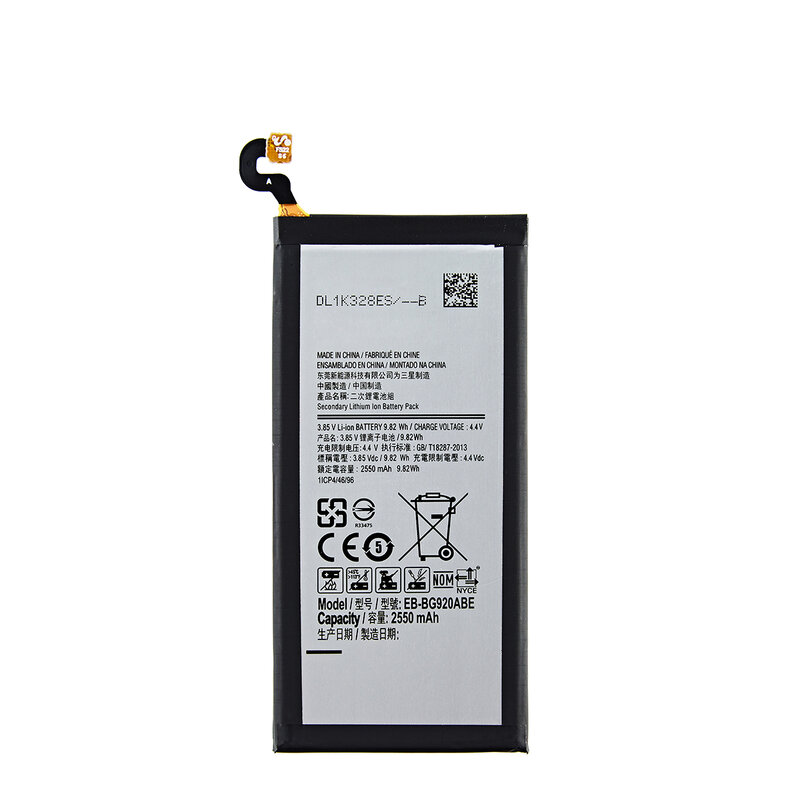SAMSUNG Asli EB-BG920ABE EB-BG920ABA Baterai 2550MAh untuk SAMSUNG Galaxy S6 G9200 G9208 G9209 G920F G920 G920V/T/F/A/Aku + Alat