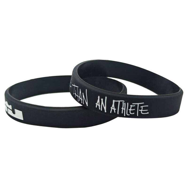 1 шт., силиконовые браслеты для баскетбола, с надписью «More an Athlete»