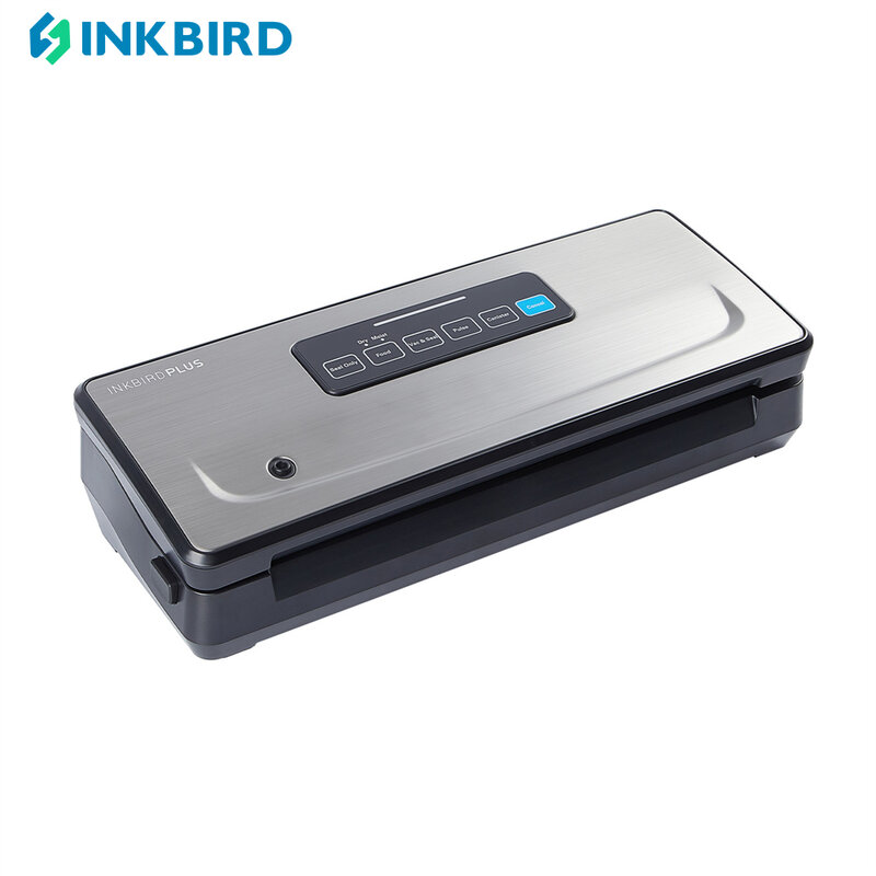 Inkbirdplus INK-VS02 máquina seladora a vácuo com sacos de vedação e starter quatro modos de vedação built-in cortador para a preservação do alimento