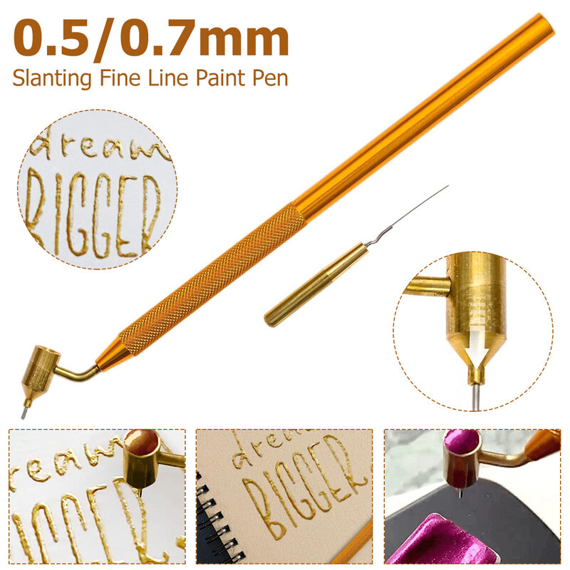 Kreative Schräg Feine Linie Malen Stift Präzision Touch Up Farbe für Rock Chips Scratch Reparatur für DIY Handwerk Malerei Lieferungen