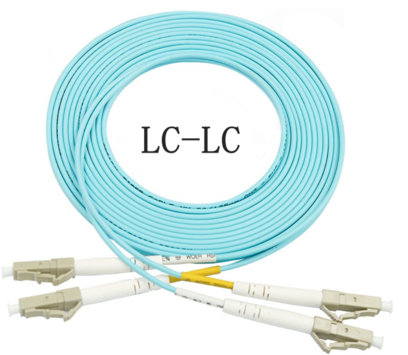 Lc duplo ao cabo de remendo da fibra do sc do lc fc st cabo de ligação em ponte mm multi modo óptico 5m