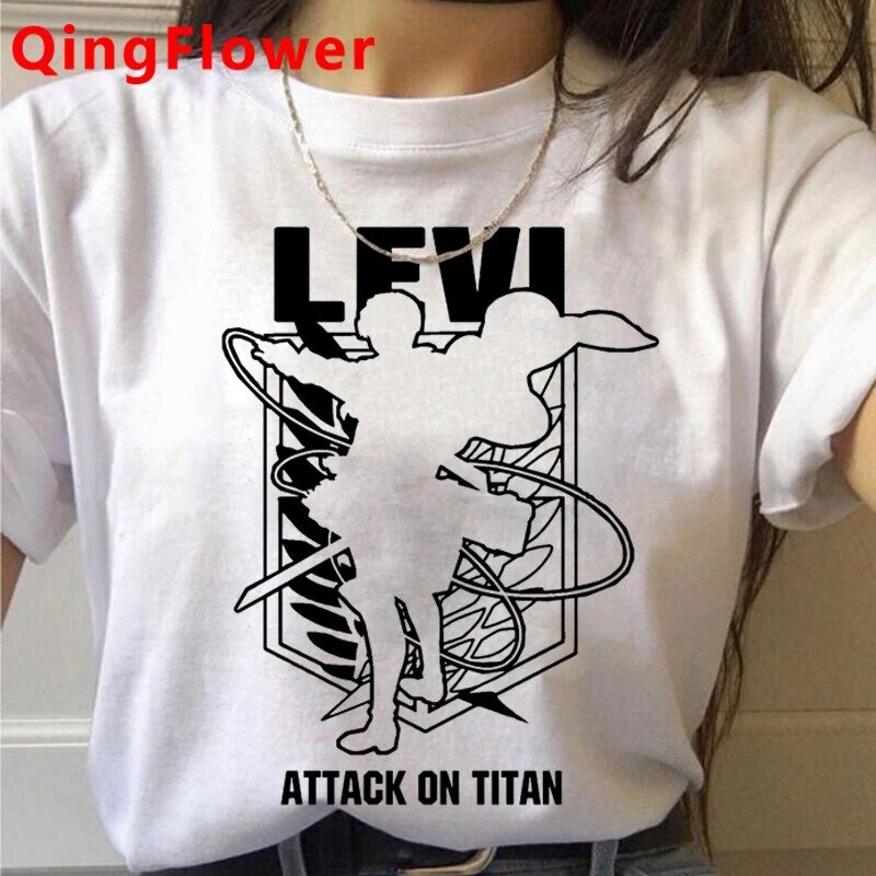 Sweat-Shirt pour femme, haut avec dessin animé japonais, attaque sur Titan Shingeki No Kyojin, Kawaii, Harajuku Y2k
