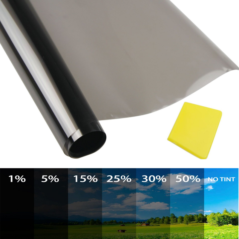 1 Roll 50x300cm 5/15/35/50 Percent VLT Window Tint Film Car Glass Sticker Sun Shade Film Car Window Tint Film UV Protctor