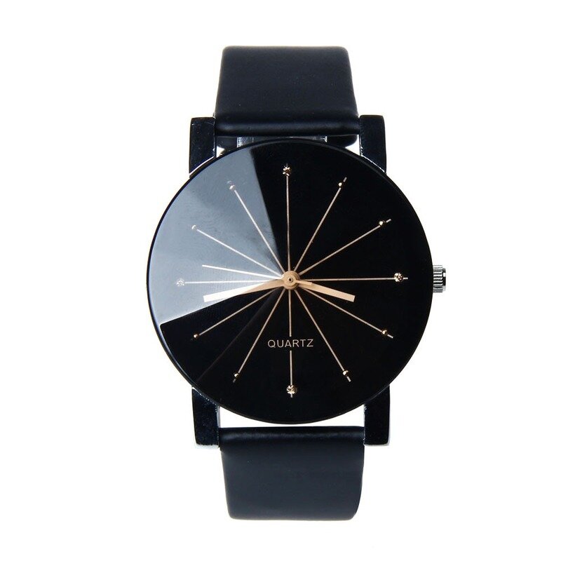 Couple Lover Watches Quartz Dial Clock PULeather WristWatch Relojes Watch Women Men Fashion Luxury Relogio Feminino часы женские