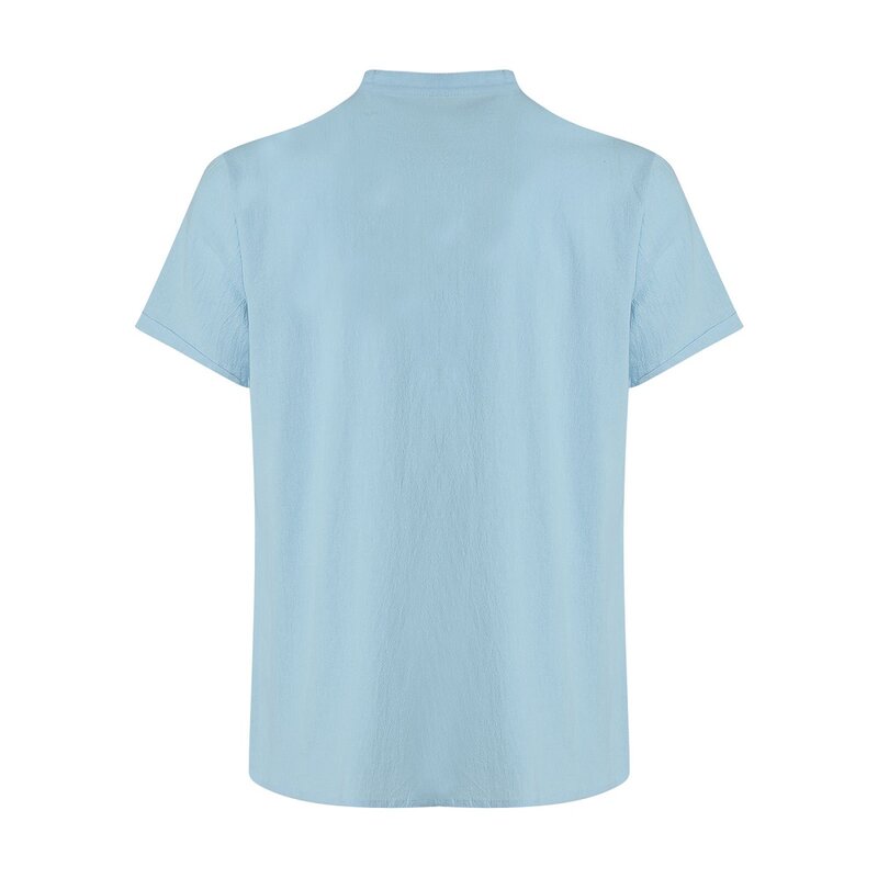 Kemeja Katun Musim Panas untuk Pakaian Pria Ropa Hombre Chemise Homme Camisas De Hombre Camisa Masculina Blus Roupas Masculinas