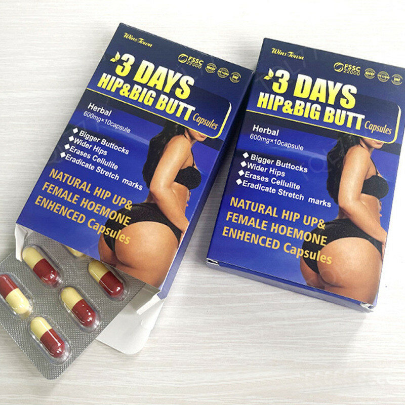 2 Packs Van Butt Enhancement Capsules Verbeteren De Billen Curve Vergroten Verstevigende Plumping Supplement Kruiden Butt Capsules