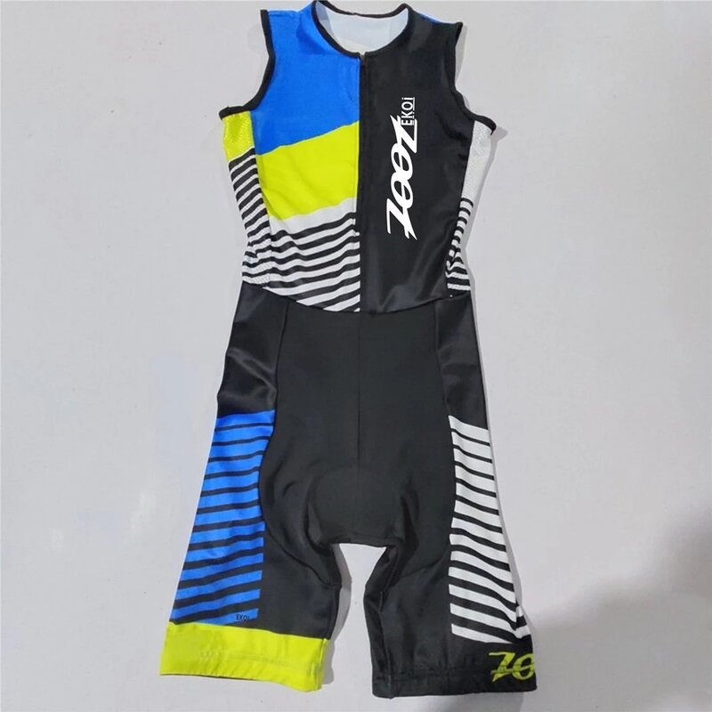 Мужская дышащая плотная куртка Zootekoi без рукавов для триатлона, летняя одежда для горного велосипеда, велосипедная одежда, одежда для спорта...