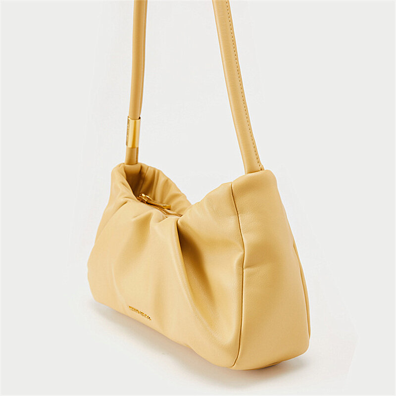 Новинка 2022, женская сумка, плиссированная сумка в форме облака, модная нишевая сумка для девушек, Высококачественная сумка на плечо, сумка д...