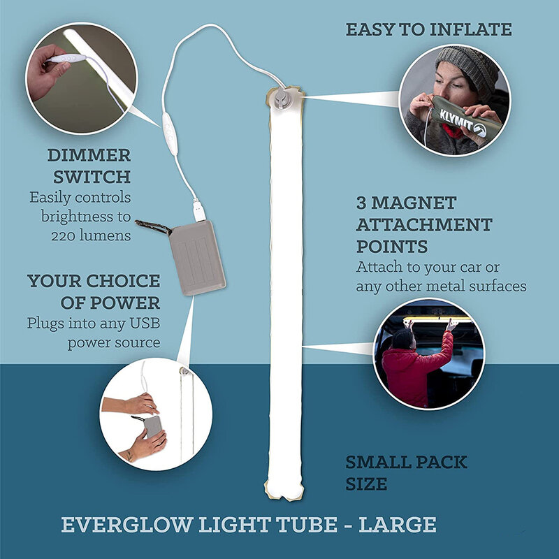 Портативный складной надувной светильник, мощный магнитный фонарь с зарядкой от USB, аварийный фонарь для внешнего аккумулятора, уличный све...