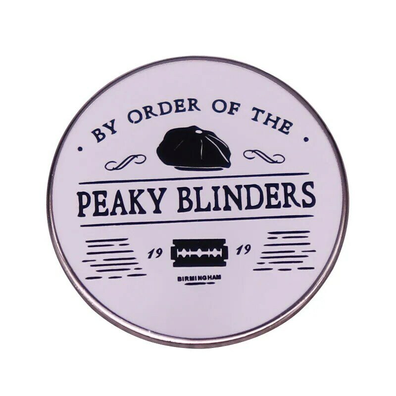 High Quality Peaky Blinders Enamel Pin Adventure Movie Metal Badge Men's Denim Jacket Hat Backpack Pin Jewelry Gift for Friends