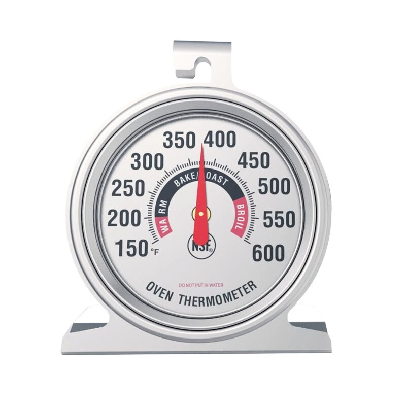 Termómetro de acero inoxidable para horno, termómetro de precisión para parrilla, barbacoa, 150 ℉ ~ 600 ℉, lectura instantánea, pantalla grande