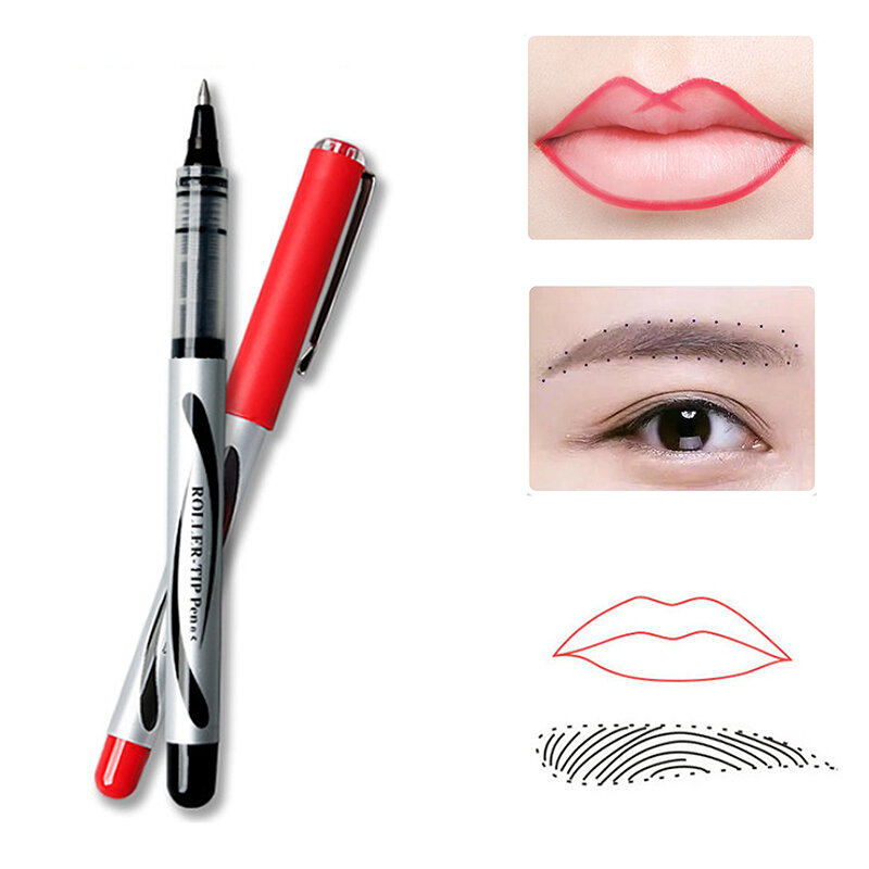 ผ่าตัด Tattoo Skin Marker ปากกา Microblading ปากกา Marker สำหรับ Eyebrow/Lip PMU อุปกรณ์เสริมถาวร Perlengkapan Rias