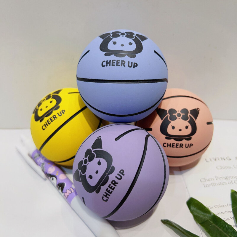 Kawaii Sanrio Kuromi 6 см надувной мяч прыгающие мячи для игр на открытом воздухе антистрессовый сад искусственные детские игрушки подарок