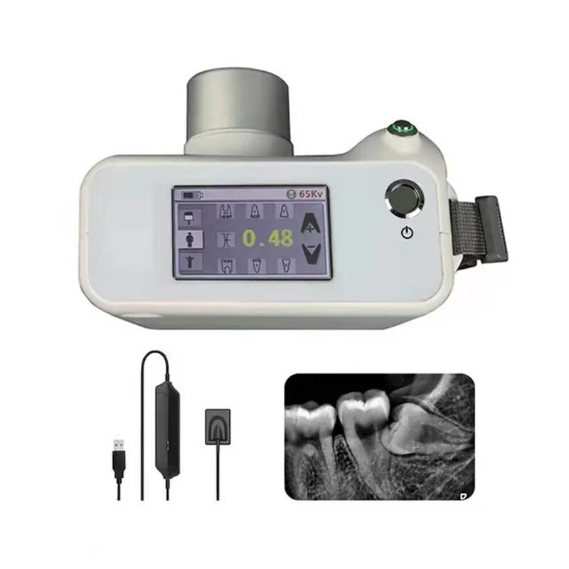 Digitale Dental Ausrüstung X-ray Maschine Touchscreen X Ray DC Handliche RVG HDR 500a Sensor Tragbare Dental Xray einheit
