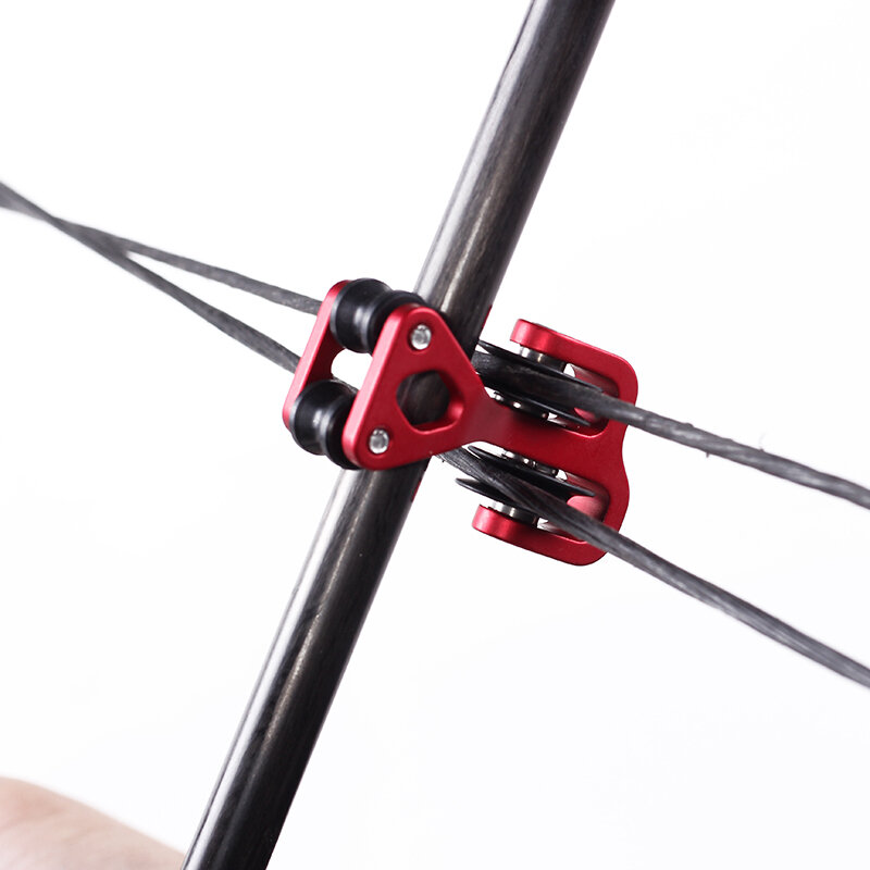 Divisor slider composto polia arco acessórios equipamentos de tiro com arco dividir linha proteção não moagem cordas