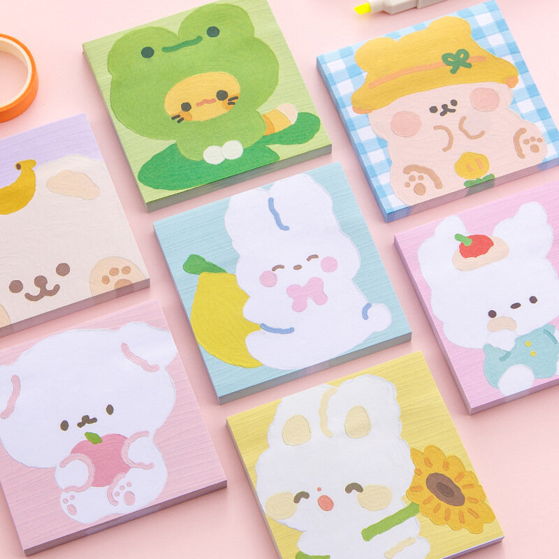 80 Sheets/Pack Cute Memo Pad Stickers Sticky Notes Scrapbooking Diy Kawaii Notepad Diary