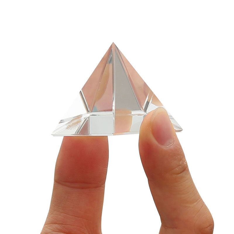 Zestaw pryzmatyczny fizyczny pryzmat optyczny 6 sztuk 9 sztuk półkula trójkątna piramida kula Tetrahedron Cylinder sześcienny diament