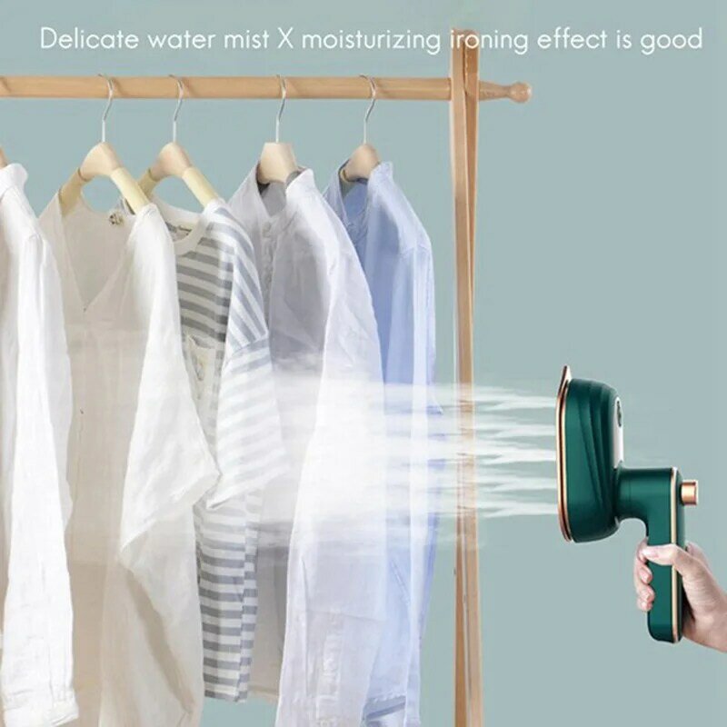 Mini Steam Iron Handheld Wet and Dry Double Hot Steam Generator Portable Garment Steamer Home Travelling EU Plug