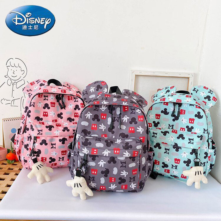 Disney Co-branded Mickeys New Cartoon Cute Girl Schoolbag Large-capacity Fashion Student Schoolbag Practical Children's Backpack