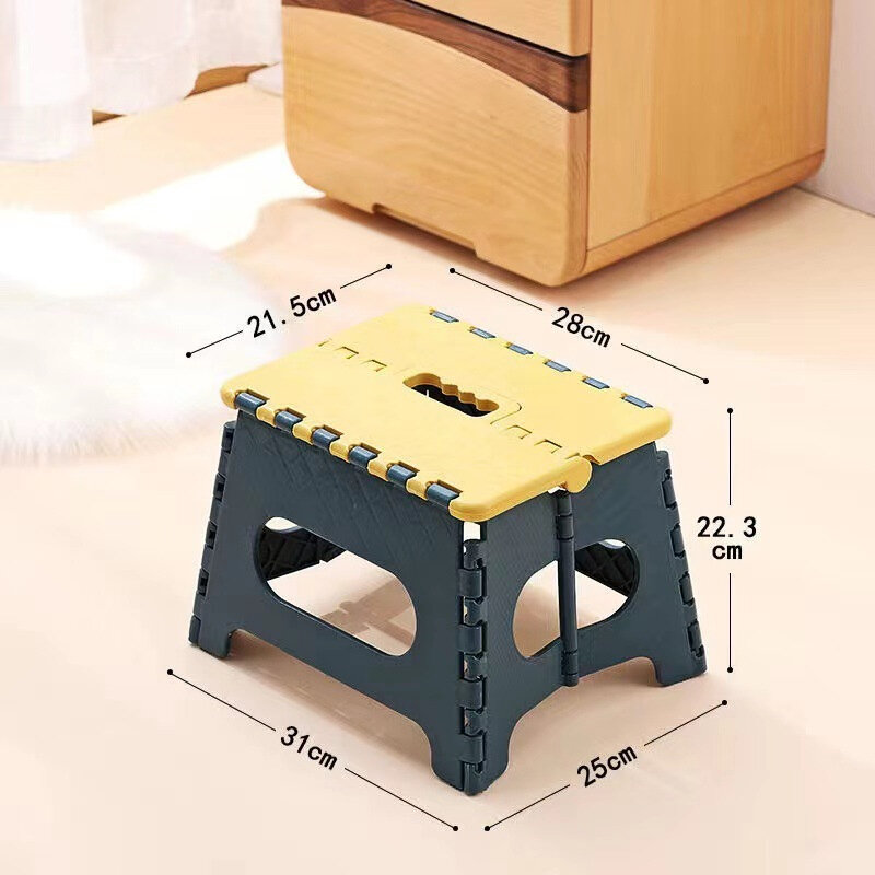 Folding Camping Stool Household Children Folding Stools Thickened Plastic Chair For Outdoor Portable Fishing Bbq Camping