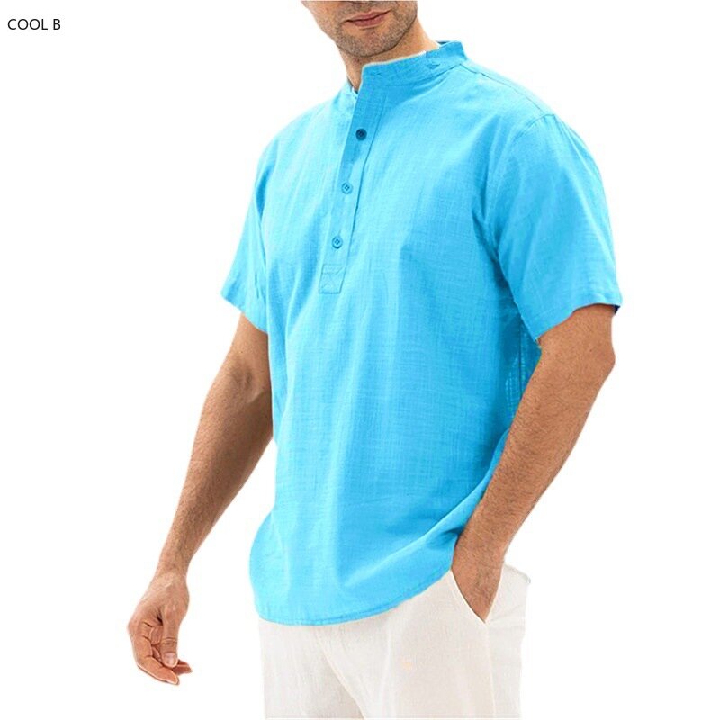Рубашки для мужчин, летняя мужская одежда, мужские блузки, мужская одежда