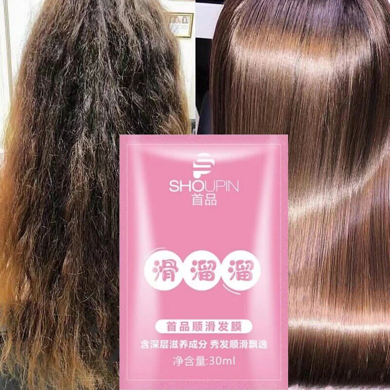 10PCS Keratin Hair Mask Magical 5 Seconds Repair Damage Frizzy Treatment Scalp Hair Root Shiny Balm Straighten Soft Care Product