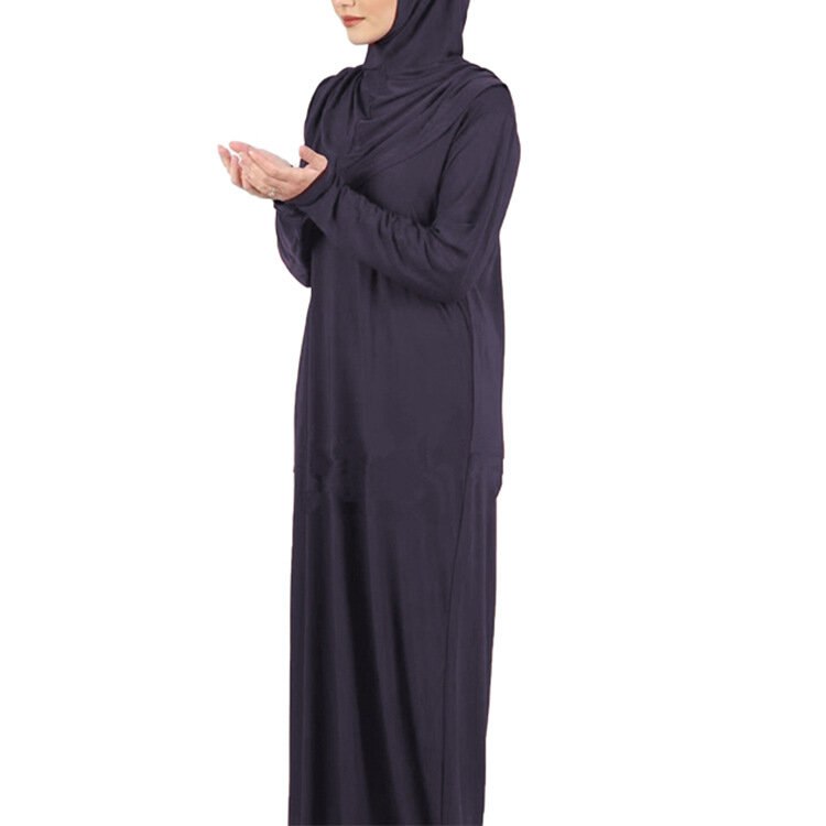 Мусульманский модный хиджаб, длинные платья, женская однотонная одежда в мусульманском стиле, африканские платья для женщин, мусульманская...