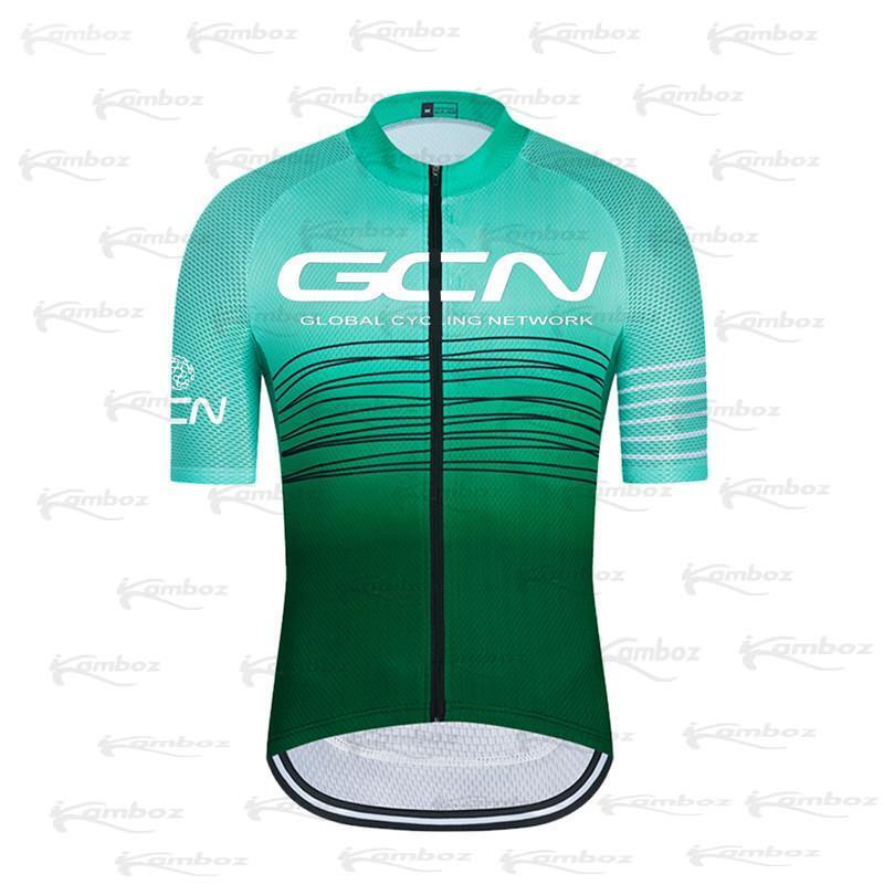 Zestaw koszulek kolarskich GCN Team 2022 mężczyźni lato MTB Race odzież rowerowa z krótkim rękawem Ropa Ciclismo jazda na zewnątrz rower jednolite