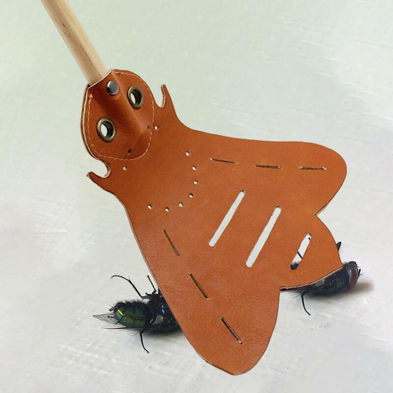 Hand Flyswatter Hanging with Long Handle Creative Portable Garden Supplies Flies Trap Swatter for kitchen Indoor